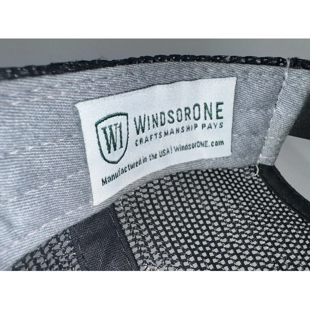Windsorone Make Craftsmanship Pays patch Ball Cap Hat Snapback Baseball gray
